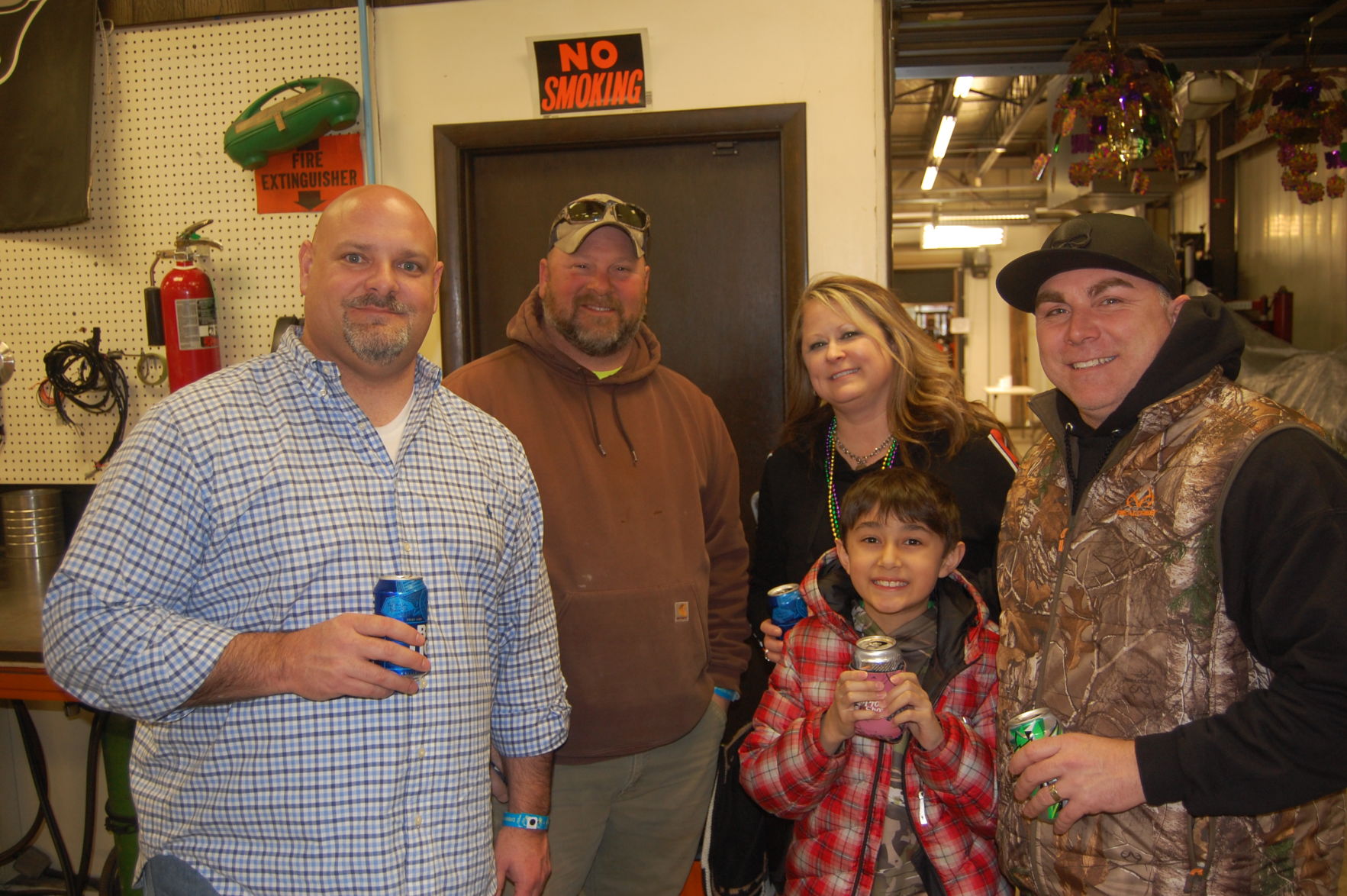 Chris Garrett, Todd Eades, Brenda Garrett, Mateo and Phillipe Boland